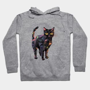 Black Halloween Polygon Kool Kat Hoodie